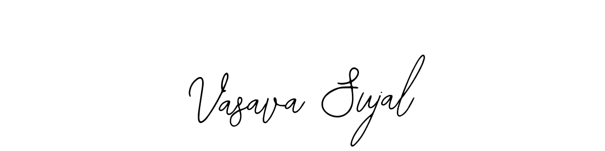 How to make Vasava Sujal signature? Bearetta-2O07w is a professional autograph style. Create handwritten signature for Vasava Sujal name. Vasava Sujal signature style 12 images and pictures png