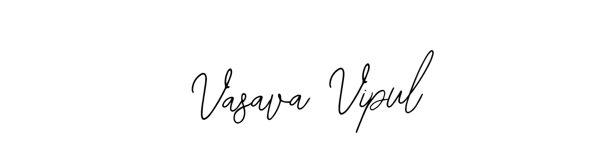 You should practise on your own different ways (Bearetta-2O07w) to write your name (Vasava Vipul) in signature. don't let someone else do it for you. Vasava Vipul signature style 12 images and pictures png