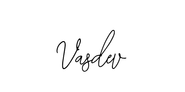 How to make Vasdev name signature. Use Bearetta-2O07w style for creating short signs online. This is the latest handwritten sign. Vasdev signature style 12 images and pictures png