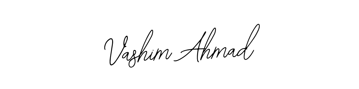 Create a beautiful signature design for name Vashim Ahmad. With this signature (Bearetta-2O07w) fonts, you can make a handwritten signature for free. Vashim Ahmad signature style 12 images and pictures png