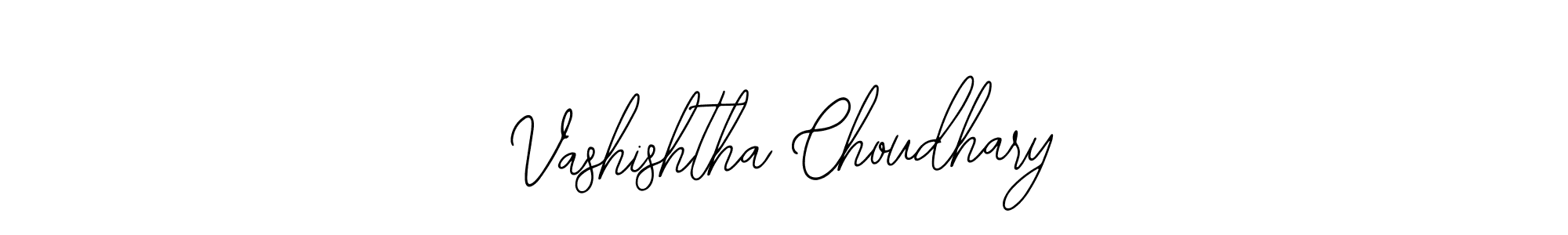 How to make Vashishtha Choudhary name signature. Use Bearetta-2O07w style for creating short signs online. This is the latest handwritten sign. Vashishtha Choudhary signature style 12 images and pictures png