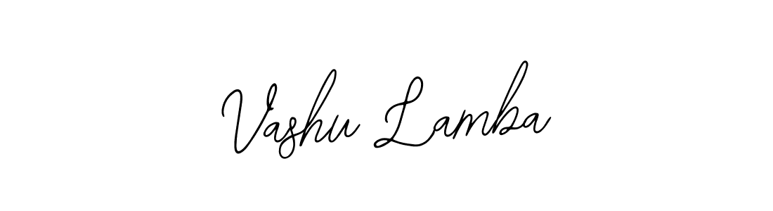 Also we have Vashu Lamba name is the best signature style. Create professional handwritten signature collection using Bearetta-2O07w autograph style. Vashu Lamba signature style 12 images and pictures png