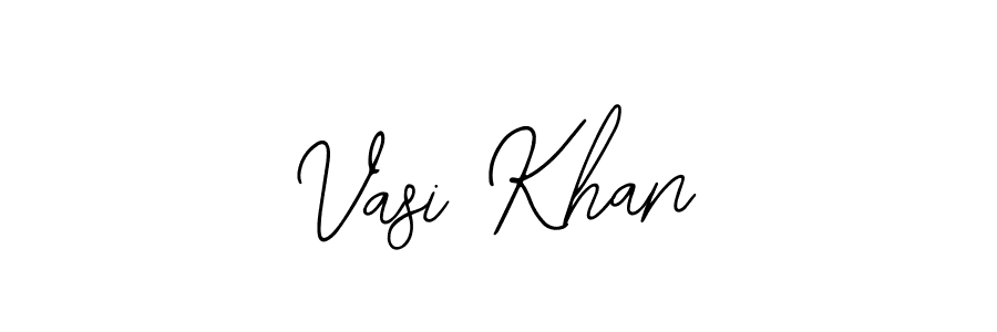 Make a beautiful signature design for name Vasi Khan. With this signature (Bearetta-2O07w) style, you can create a handwritten signature for free. Vasi Khan signature style 12 images and pictures png