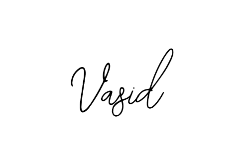 How to make Vasid name signature. Use Bearetta-2O07w style for creating short signs online. This is the latest handwritten sign. Vasid signature style 12 images and pictures png