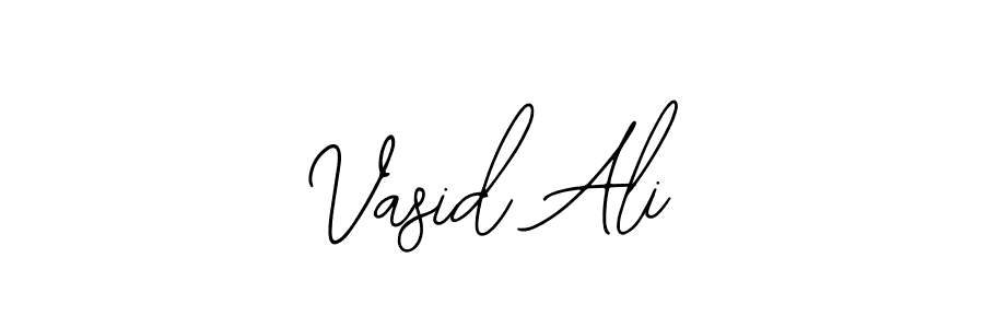 You should practise on your own different ways (Bearetta-2O07w) to write your name (Vasid Ali) in signature. don't let someone else do it for you. Vasid Ali signature style 12 images and pictures png