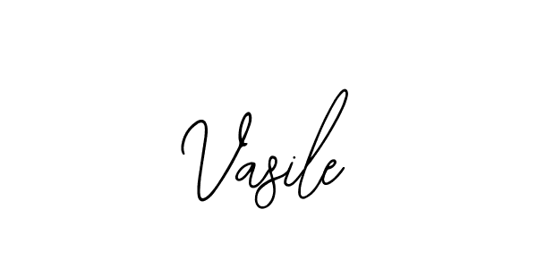 You should practise on your own different ways (Bearetta-2O07w) to write your name (Vasile) in signature. don't let someone else do it for you. Vasile signature style 12 images and pictures png