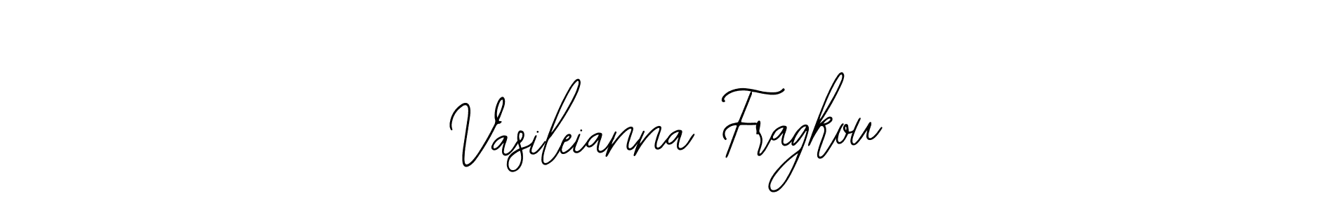 You should practise on your own different ways (Bearetta-2O07w) to write your name (Vasileianna Fragkou) in signature. don't let someone else do it for you. Vasileianna Fragkou signature style 12 images and pictures png