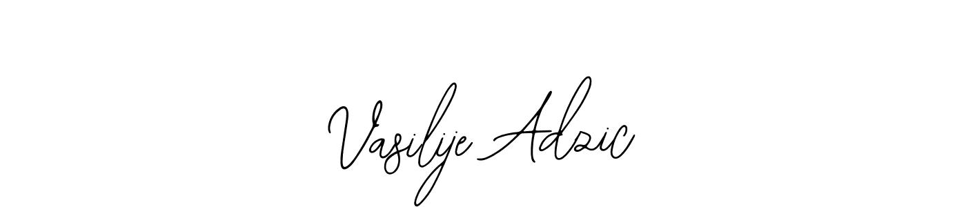 Make a beautiful signature design for name Vasilije Adzic. Use this online signature maker to create a handwritten signature for free. Vasilije Adzic signature style 12 images and pictures png