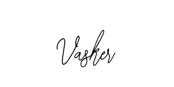 How to make Vasker name signature. Use Bearetta-2O07w style for creating short signs online. This is the latest handwritten sign. Vasker signature style 12 images and pictures png