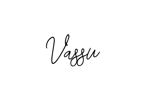 How to make Vassu signature? Bearetta-2O07w is a professional autograph style. Create handwritten signature for Vassu name. Vassu signature style 12 images and pictures png