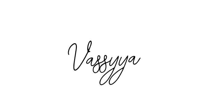 How to make Vassyya signature? Bearetta-2O07w is a professional autograph style. Create handwritten signature for Vassyya name. Vassyya signature style 12 images and pictures png