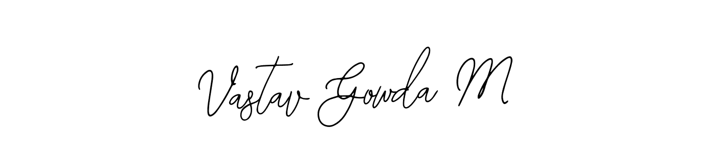 Create a beautiful signature design for name Vastav Gowda M. With this signature (Bearetta-2O07w) fonts, you can make a handwritten signature for free. Vastav Gowda M signature style 12 images and pictures png