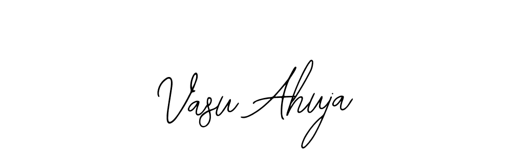 Use a signature maker to create a handwritten signature online. With this signature software, you can design (Bearetta-2O07w) your own signature for name Vasu Ahuja. Vasu Ahuja signature style 12 images and pictures png