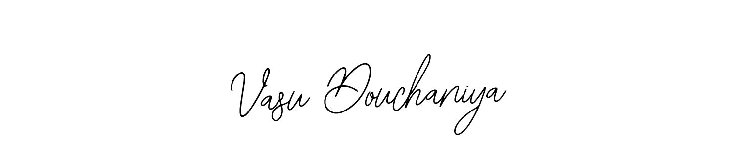 How to make Vasu Douchaniya name signature. Use Bearetta-2O07w style for creating short signs online. This is the latest handwritten sign. Vasu Douchaniya signature style 12 images and pictures png