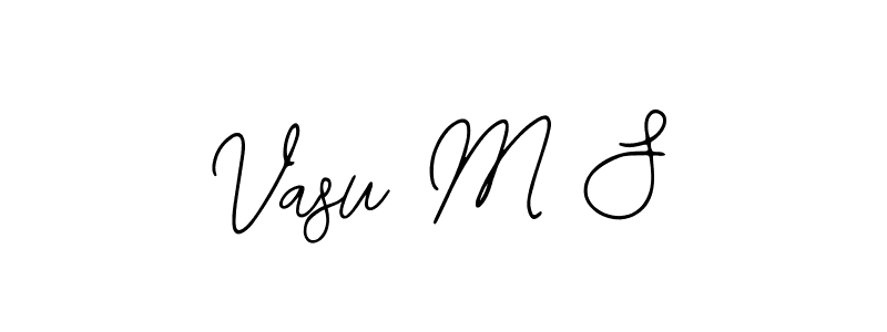 Make a beautiful signature design for name Vasu M S. Use this online signature maker to create a handwritten signature for free. Vasu M S signature style 12 images and pictures png