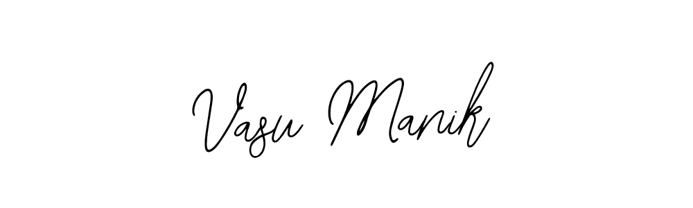 Make a beautiful signature design for name Vasu Manik. With this signature (Bearetta-2O07w) style, you can create a handwritten signature for free. Vasu Manik signature style 12 images and pictures png
