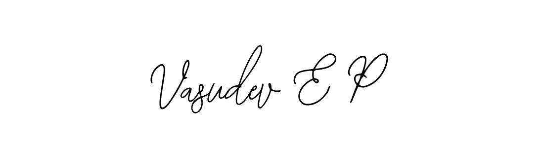 Vasudev E P stylish signature style. Best Handwritten Sign (Bearetta-2O07w) for my name. Handwritten Signature Collection Ideas for my name Vasudev E P. Vasudev E P signature style 12 images and pictures png