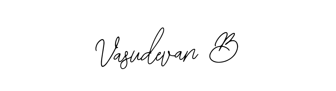 How to make Vasudevan B name signature. Use Bearetta-2O07w style for creating short signs online. This is the latest handwritten sign. Vasudevan B signature style 12 images and pictures png