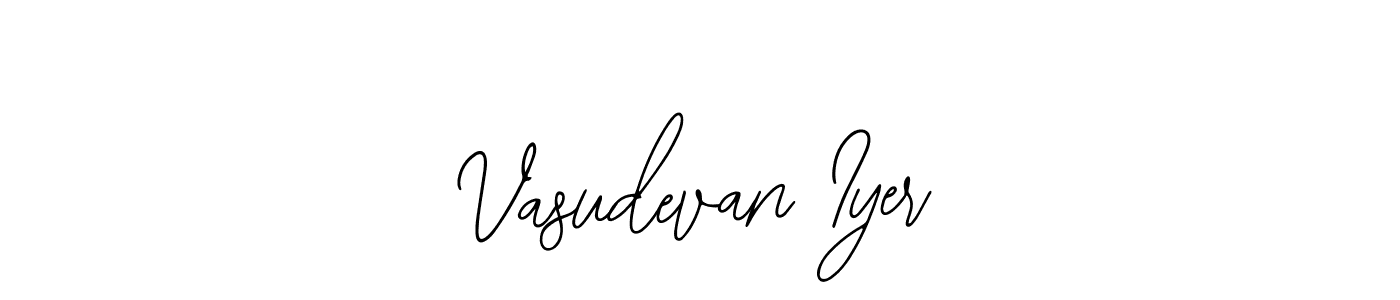 Use a signature maker to create a handwritten signature online. With this signature software, you can design (Bearetta-2O07w) your own signature for name Vasudevan Iyer. Vasudevan Iyer signature style 12 images and pictures png