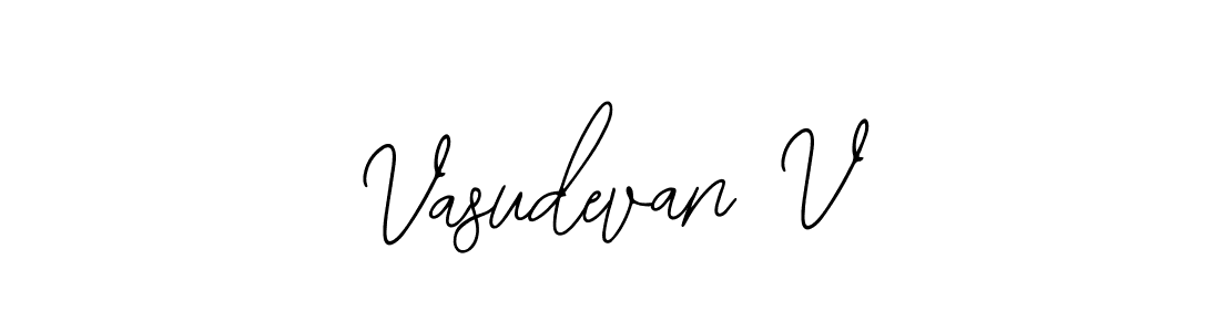 The best way (Bearetta-2O07w) to make a short signature is to pick only two or three words in your name. The name Vasudevan V include a total of six letters. For converting this name. Vasudevan V signature style 12 images and pictures png