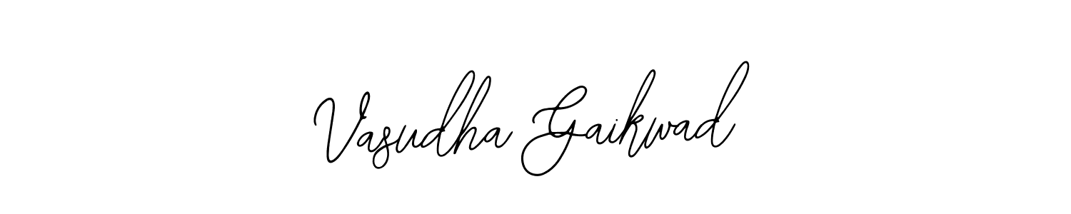 Vasudha Gaikwad stylish signature style. Best Handwritten Sign (Bearetta-2O07w) for my name. Handwritten Signature Collection Ideas for my name Vasudha Gaikwad. Vasudha Gaikwad signature style 12 images and pictures png