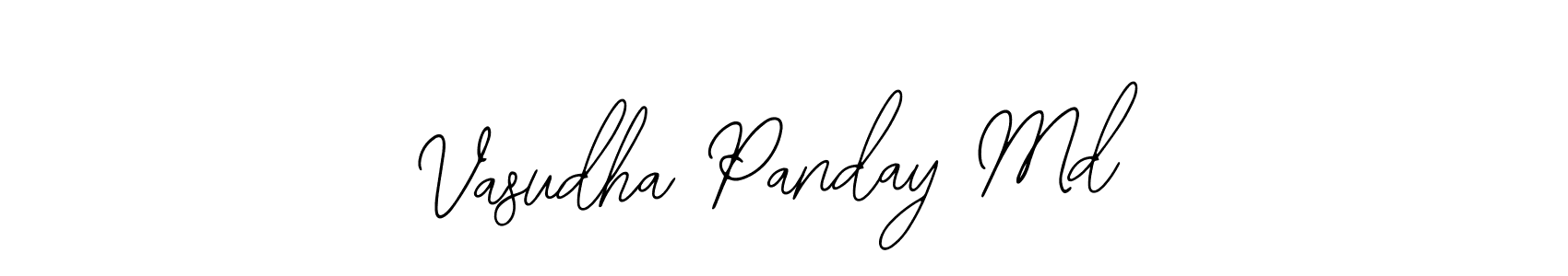 Make a short Vasudha Panday Md signature style. Manage your documents anywhere anytime using Bearetta-2O07w. Create and add eSignatures, submit forms, share and send files easily. Vasudha Panday Md signature style 12 images and pictures png