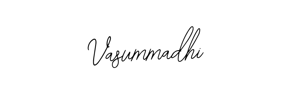 Design your own signature with our free online signature maker. With this signature software, you can create a handwritten (Bearetta-2O07w) signature for name Vasummadhi. Vasummadhi signature style 12 images and pictures png