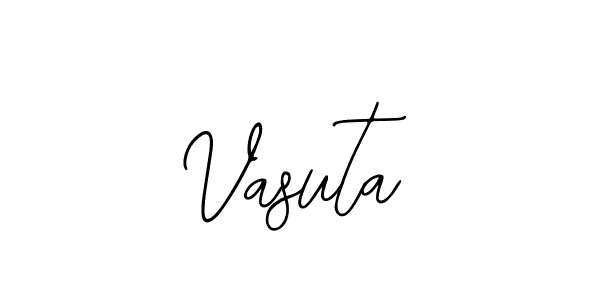 Design your own signature with our free online signature maker. With this signature software, you can create a handwritten (Bearetta-2O07w) signature for name Vasuta. Vasuta signature style 12 images and pictures png