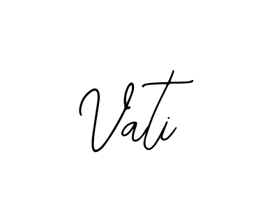 How to make Vati name signature. Use Bearetta-2O07w style for creating short signs online. This is the latest handwritten sign. Vati signature style 12 images and pictures png
