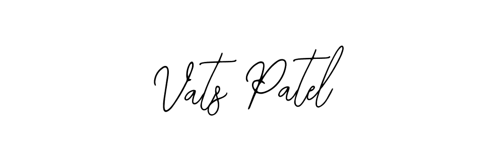 Also You can easily find your signature by using the search form. We will create Vats Patel name handwritten signature images for you free of cost using Bearetta-2O07w sign style. Vats Patel signature style 12 images and pictures png