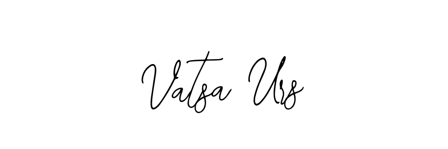 Use a signature maker to create a handwritten signature online. With this signature software, you can design (Bearetta-2O07w) your own signature for name Vatsa Urs. Vatsa Urs signature style 12 images and pictures png
