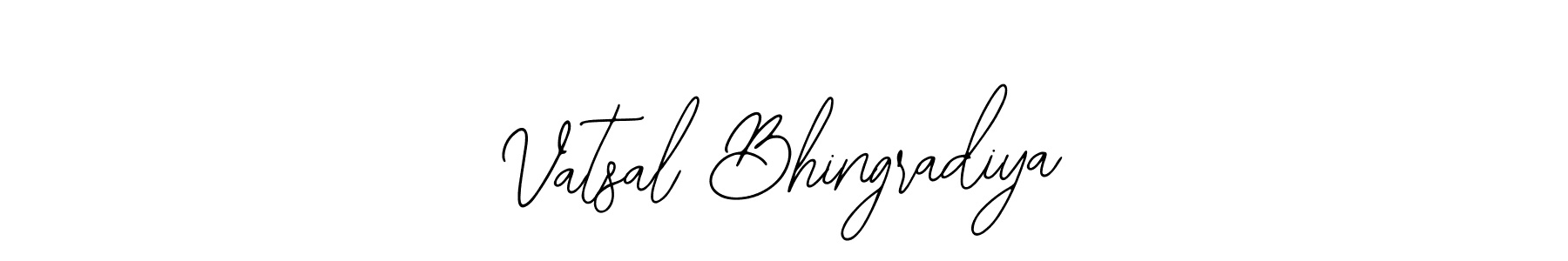 Design your own signature with our free online signature maker. With this signature software, you can create a handwritten (Bearetta-2O07w) signature for name Vatsal Bhingradiya. Vatsal Bhingradiya signature style 12 images and pictures png