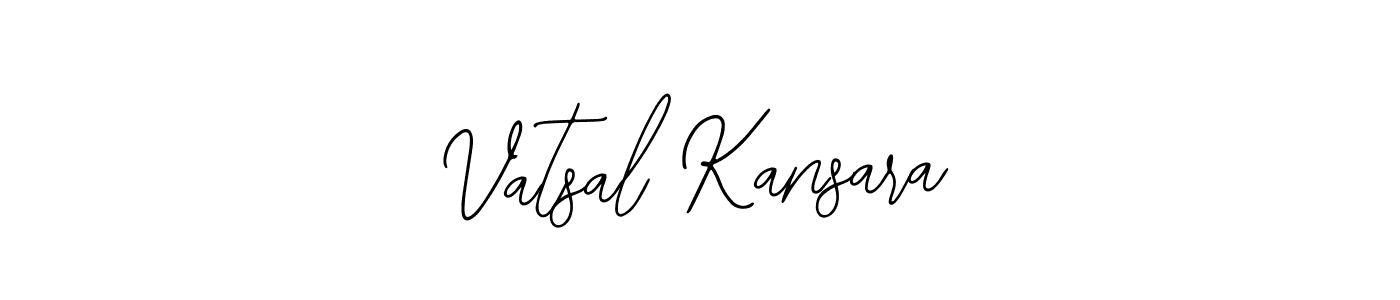 Use a signature maker to create a handwritten signature online. With this signature software, you can design (Bearetta-2O07w) your own signature for name Vatsal Kansara. Vatsal Kansara signature style 12 images and pictures png