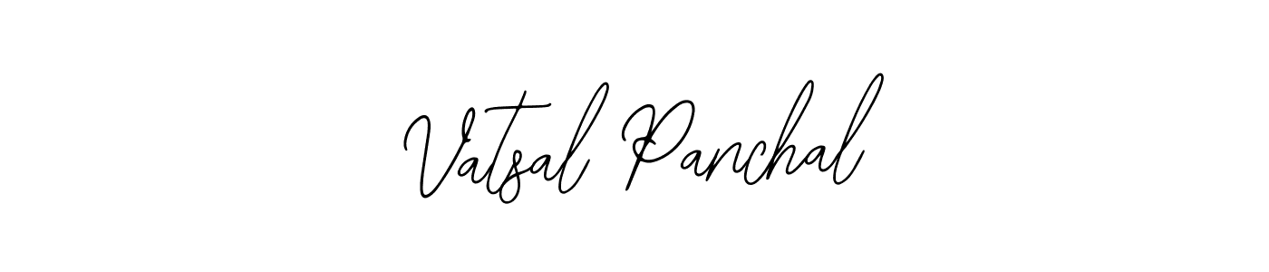You should practise on your own different ways (Bearetta-2O07w) to write your name (Vatsal Panchal) in signature. don't let someone else do it for you. Vatsal Panchal signature style 12 images and pictures png