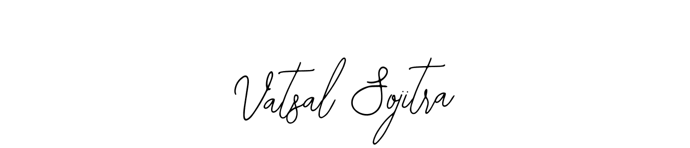 How to make Vatsal Sojitra name signature. Use Bearetta-2O07w style for creating short signs online. This is the latest handwritten sign. Vatsal Sojitra signature style 12 images and pictures png
