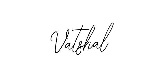 Use a signature maker to create a handwritten signature online. With this signature software, you can design (Bearetta-2O07w) your own signature for name Vatshal. Vatshal signature style 12 images and pictures png