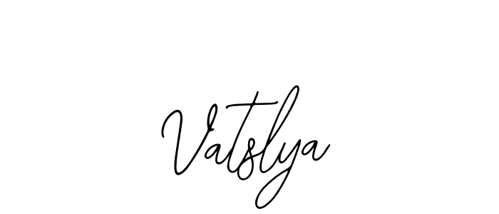 Design your own signature with our free online signature maker. With this signature software, you can create a handwritten (Bearetta-2O07w) signature for name Vatslya. Vatslya signature style 12 images and pictures png