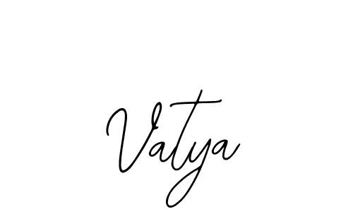 You should practise on your own different ways (Bearetta-2O07w) to write your name (Vatya) in signature. don't let someone else do it for you. Vatya signature style 12 images and pictures png