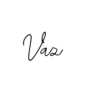 Design your own signature with our free online signature maker. With this signature software, you can create a handwritten (Bearetta-2O07w) signature for name Vaz. Vaz signature style 12 images and pictures png