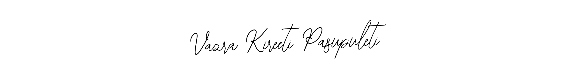 Use a signature maker to create a handwritten signature online. With this signature software, you can design (Bearetta-2O07w) your own signature for name Vazra Kireeti Pasupuleti. Vazra Kireeti Pasupuleti signature style 12 images and pictures png