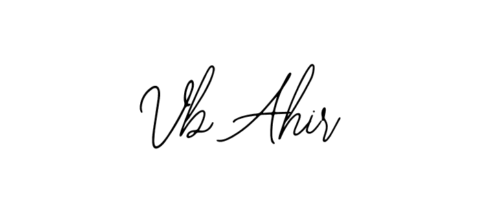 Also we have Vb Ahir name is the best signature style. Create professional handwritten signature collection using Bearetta-2O07w autograph style. Vb Ahir signature style 12 images and pictures png
