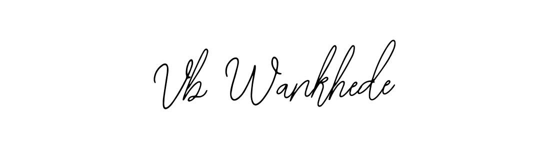 if you are searching for the best signature style for your name Vb Wankhede. so please give up your signature search. here we have designed multiple signature styles  using Bearetta-2O07w. Vb Wankhede signature style 12 images and pictures png