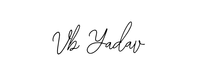 Design your own signature with our free online signature maker. With this signature software, you can create a handwritten (Bearetta-2O07w) signature for name Vb Yadav. Vb Yadav signature style 12 images and pictures png