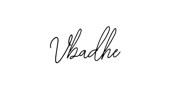 Design your own signature with our free online signature maker. With this signature software, you can create a handwritten (Bearetta-2O07w) signature for name Vbadhe. Vbadhe signature style 12 images and pictures png