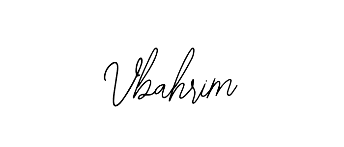 How to Draw Vbahrim signature style? Bearetta-2O07w is a latest design signature styles for name Vbahrim. Vbahrim signature style 12 images and pictures png
