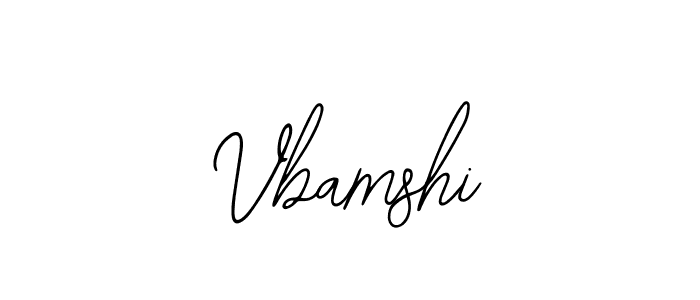 Use a signature maker to create a handwritten signature online. With this signature software, you can design (Bearetta-2O07w) your own signature for name Vbamshi. Vbamshi signature style 12 images and pictures png