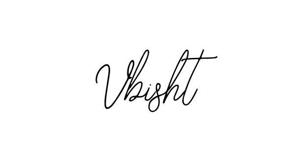 How to make Vbisht name signature. Use Bearetta-2O07w style for creating short signs online. This is the latest handwritten sign. Vbisht signature style 12 images and pictures png