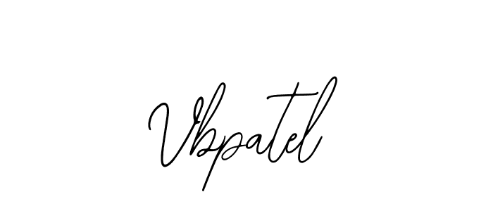 Design your own signature with our free online signature maker. With this signature software, you can create a handwritten (Bearetta-2O07w) signature for name Vbpatel. Vbpatel signature style 12 images and pictures png