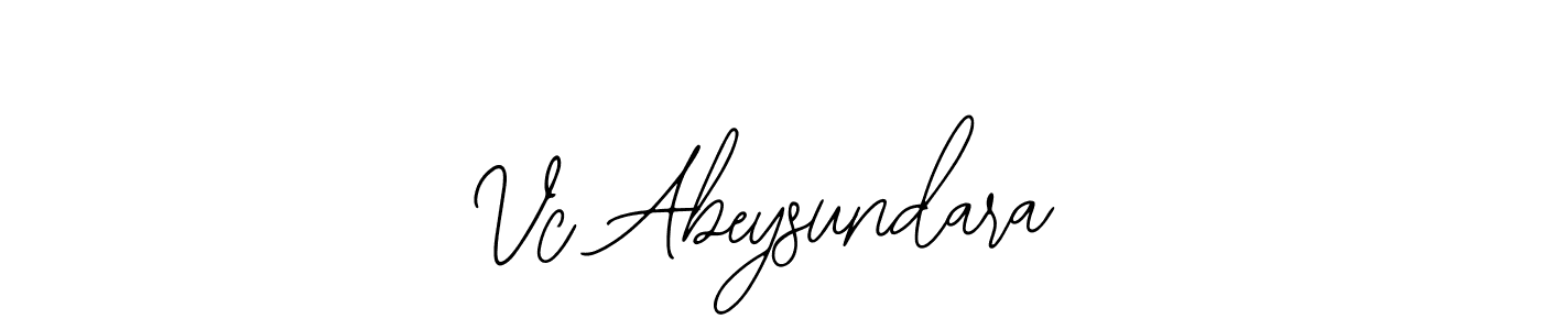 Also we have Vc Abeysundara name is the best signature style. Create professional handwritten signature collection using Bearetta-2O07w autograph style. Vc Abeysundara signature style 12 images and pictures png
