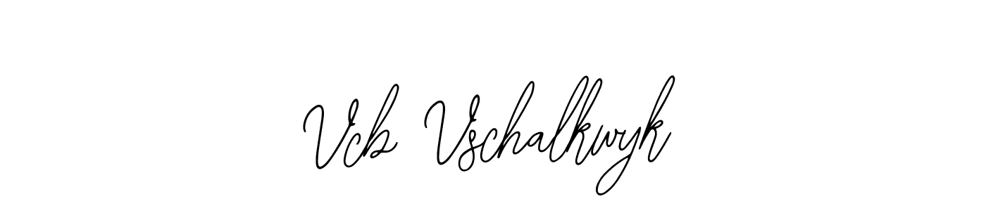 if you are searching for the best signature style for your name Vcb Vschalkwyk. so please give up your signature search. here we have designed multiple signature styles  using Bearetta-2O07w. Vcb Vschalkwyk signature style 12 images and pictures png